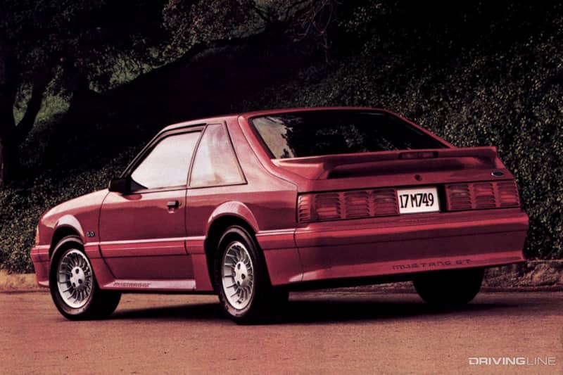 Fox Body Mustang GT Rear View