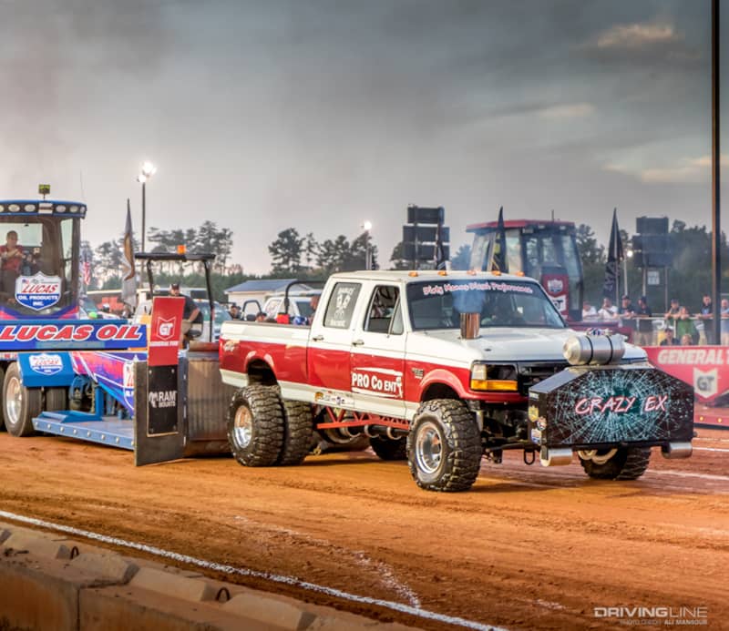 Nitto Tire Mud Grappler sled pulling competition