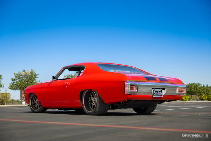 Rear of Zach Hightower's '70 Chevrolet Chevelle
