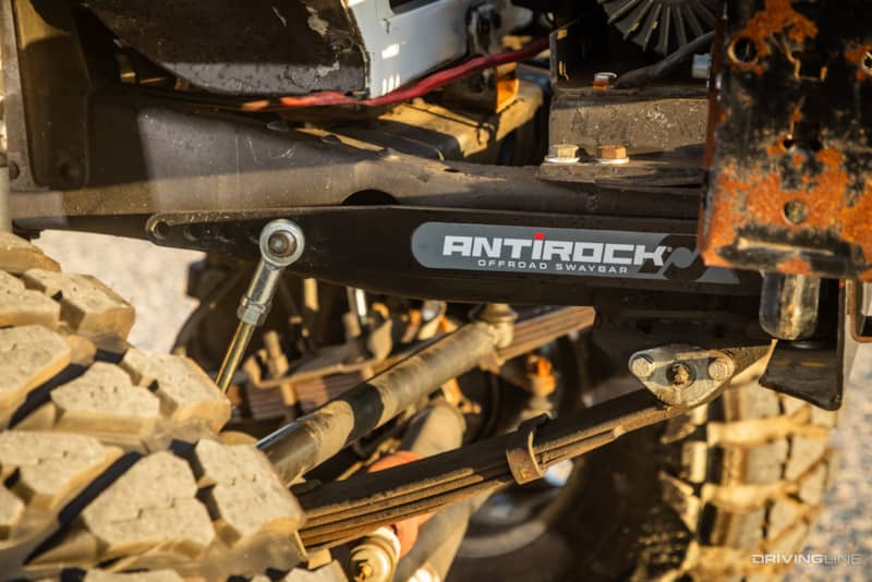 toyota fj40 suspension with fox shocks and antirock swaybars