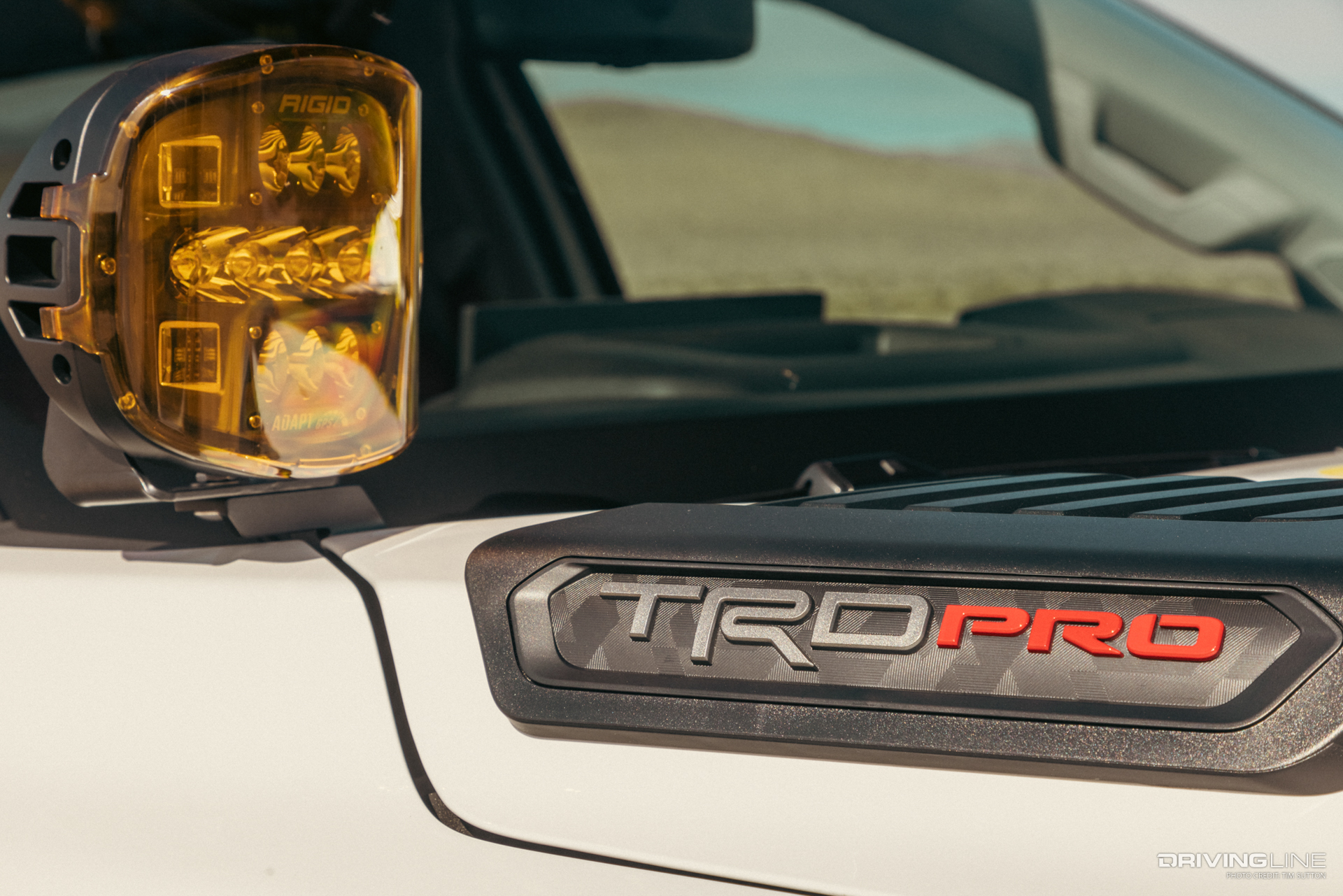 Rigid Lights and custom TRD Pro logo