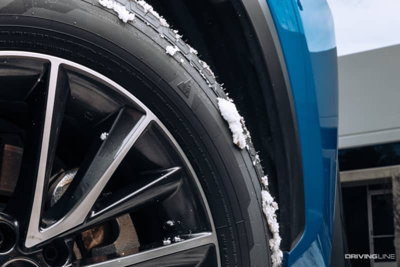 3PMS mark on sidewall of Nitto Motivo 365 All-Season tire
