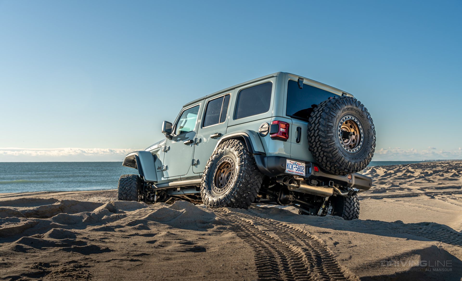 Jeep Wrangler Rubicon 392 on 38s rear view