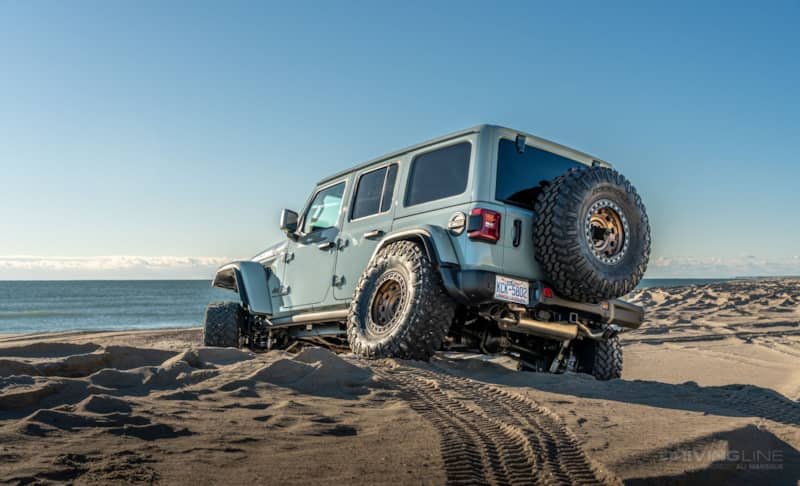Jeep Wrangler Rubicon 392 on 38s rear view