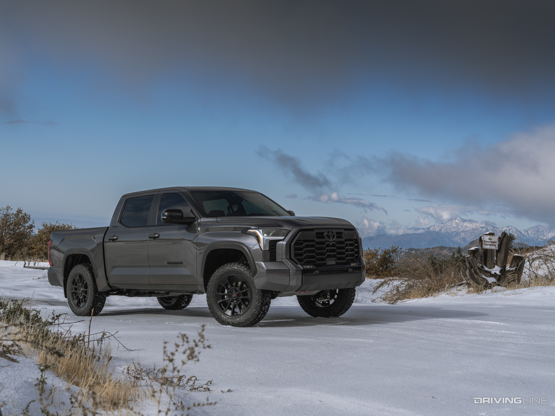 Nitto Terra Grappler G3 A/T tire on a Toyota Tundra in snow
