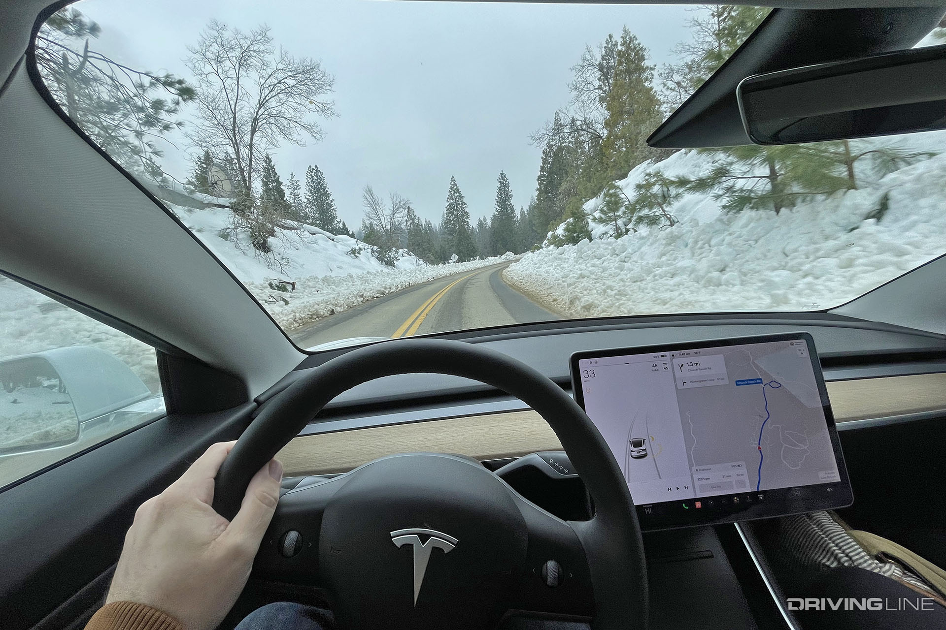 Tesla Model 3 Driver View