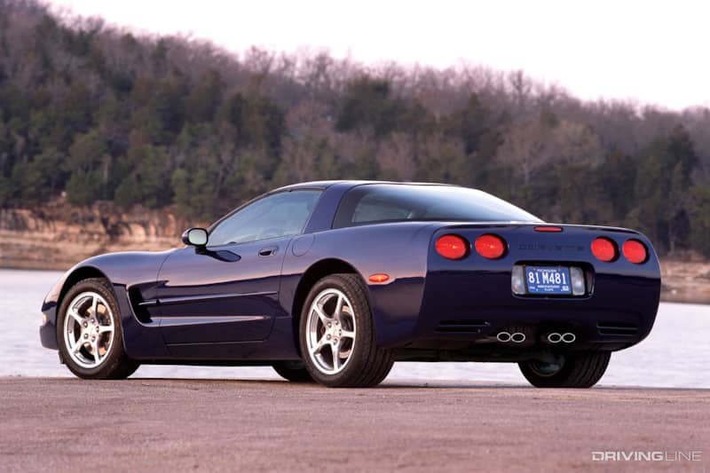 C5 Corvette Rear View Blue
