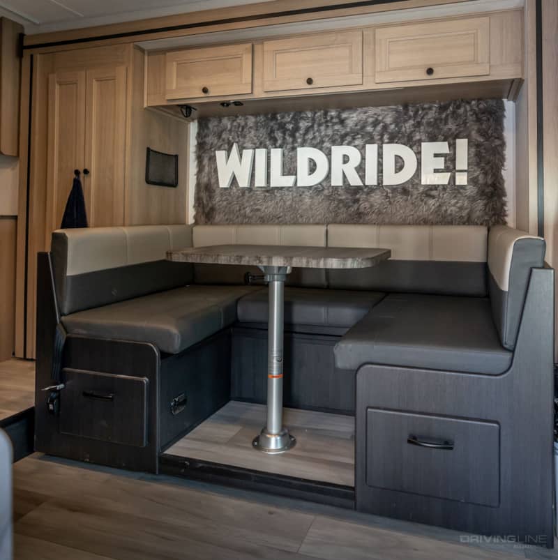 steveo wildride podcast studio forest river sunseeker rv interior
