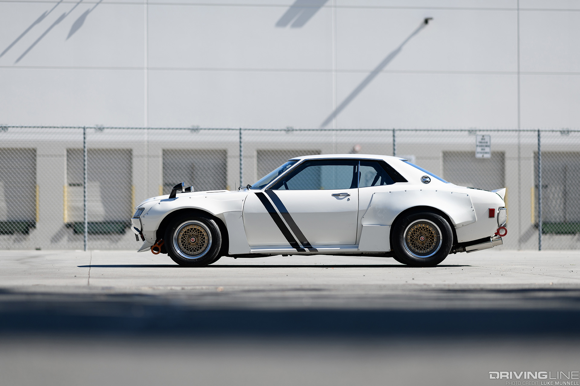 driver side profile of Nitto NT555RII tire on a 1974 Toyota Celica