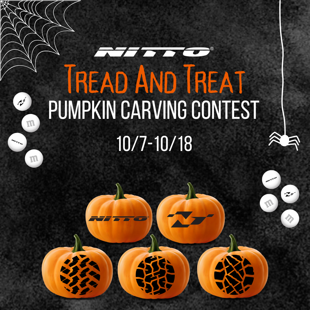 Nitto Tread and Treat Pumpkin Carving Contest 10/7 to 10/18, 2024