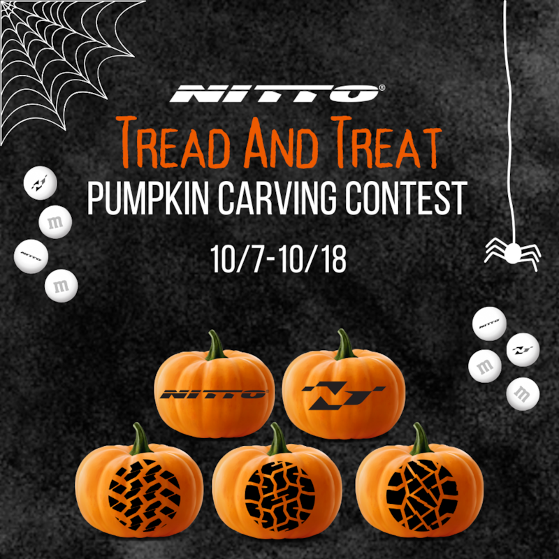 Nitto Tread and Treat Pumpkin Carving Contest 10/7 to 10/18, 2024