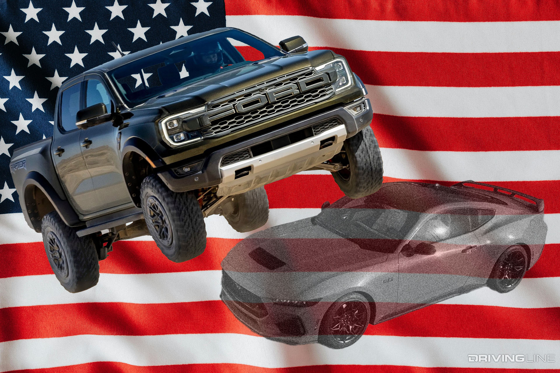 Ranger Raptor and Mustang