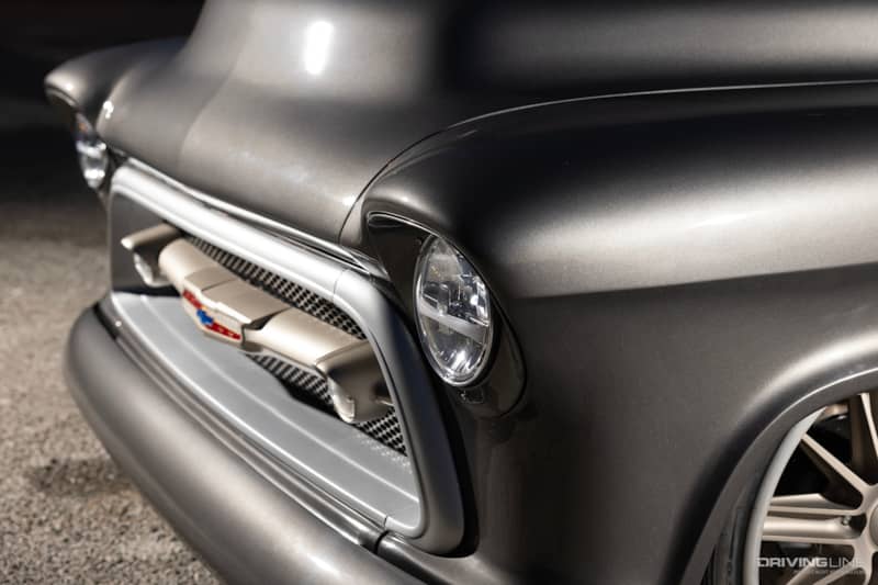 Front end of Kirk Sannella's ‘57 Chevy 3100