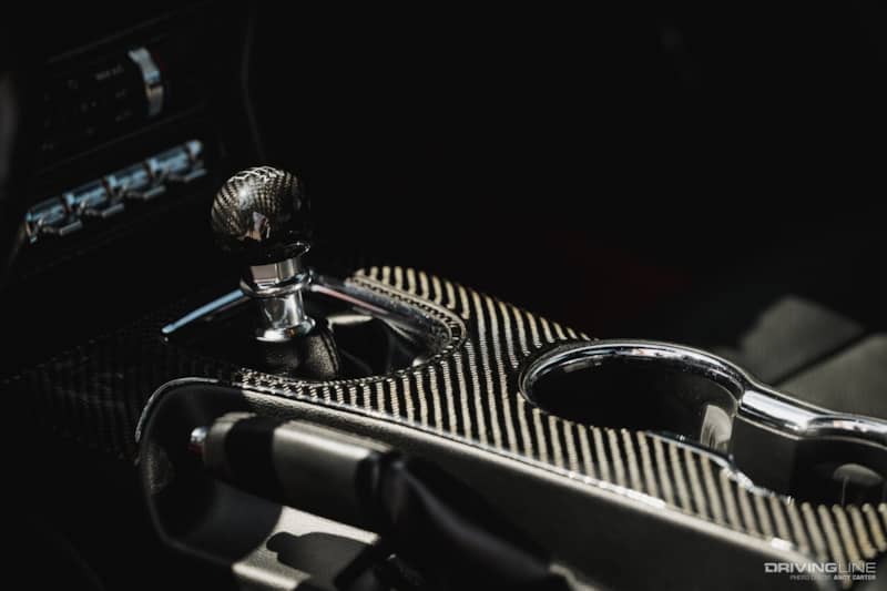 Carbon fiber interior details Six Speed Manual in Ford Mustang GT