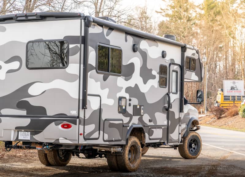Steveo wildride camo 4x4 rv 2025 Forest River Sunseeker ujoint offroad
