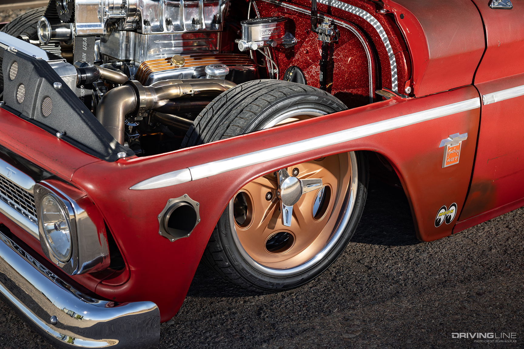 Nitto NT555 G2 tires of Dave Schneider's '65 Chevy C10