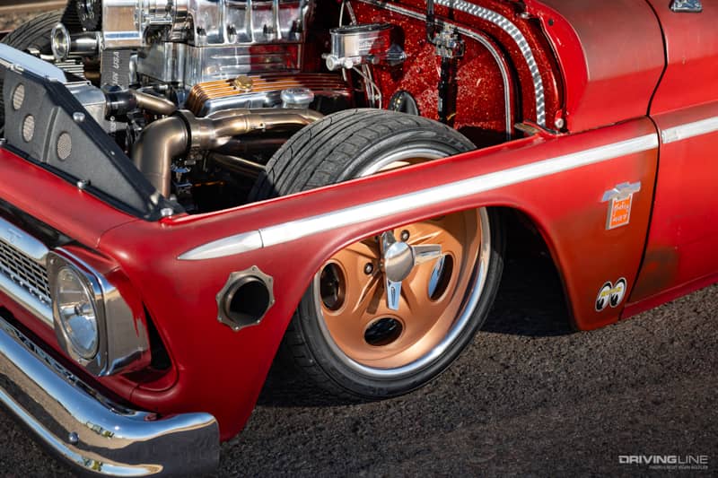 Nitto NT555 G2 tires of Dave Schneider's '65 Chevy C10