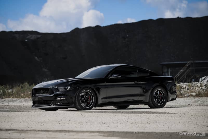black Supercharged S550 2015 Mustang driver side