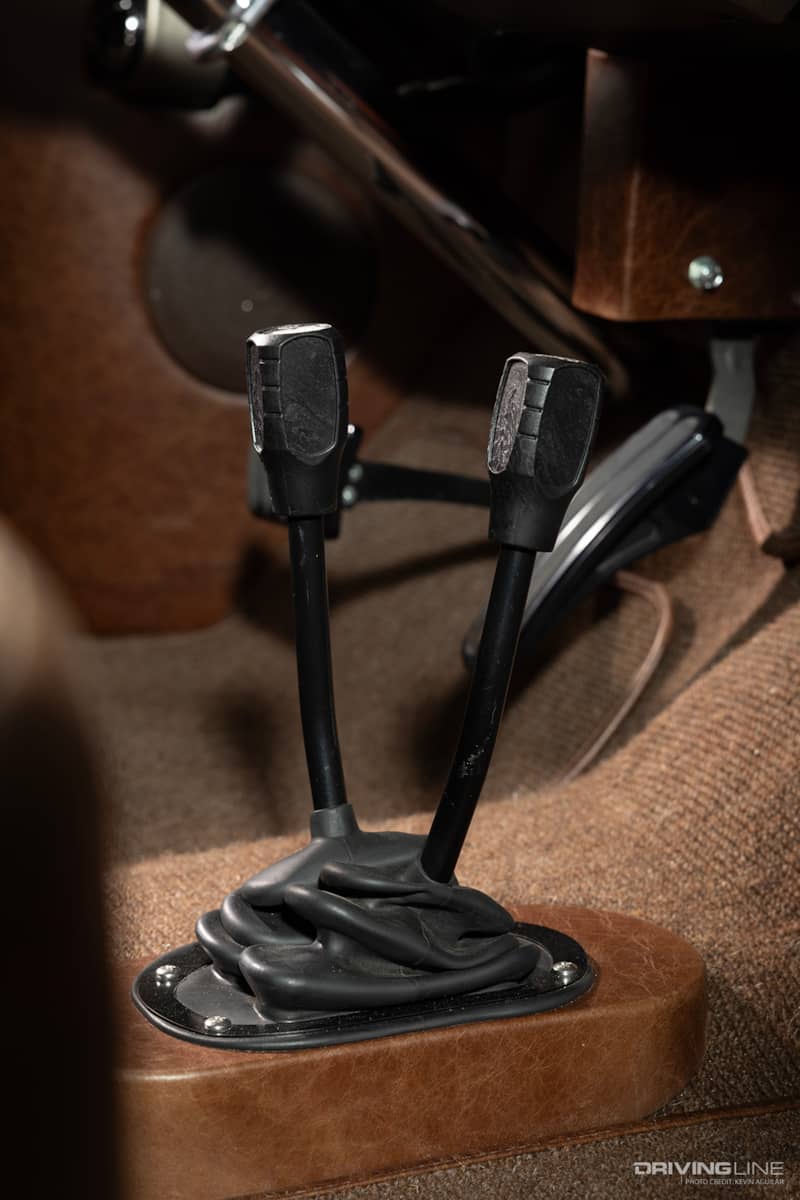 Shifters of Marvin DuBose's 1959 Chevy Apache Pickup