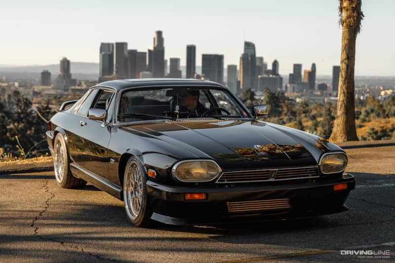 Jaguar XJ-S on Mountain Road