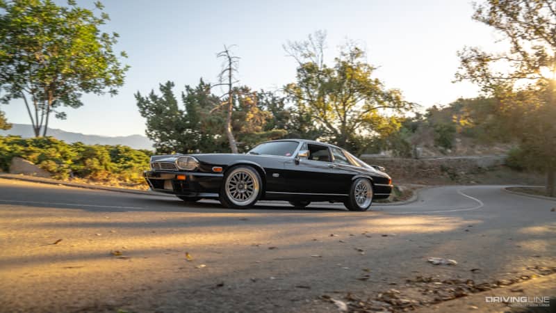 Jaguar XJ-S on Mountain Road
