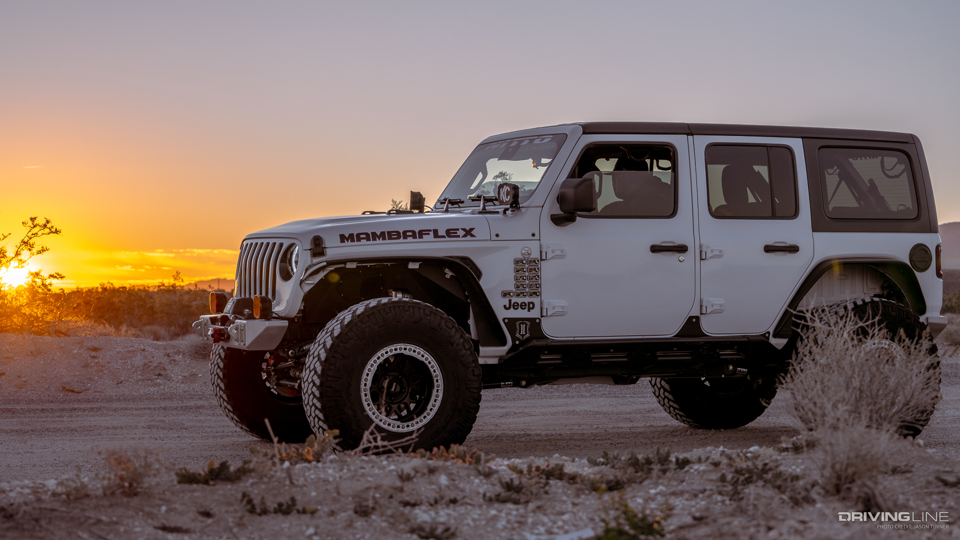 MambaFlex Jeep Wrangler in Desert