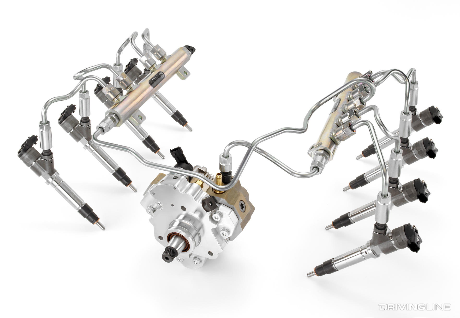 High Pressure Common Rail Diesel Injection System Duramax V8 Engine