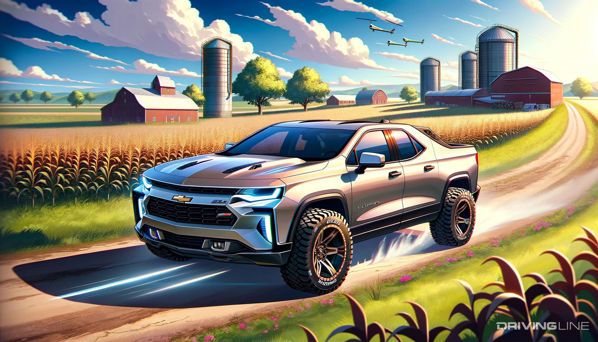 Modern Chevy El Camino Rendering