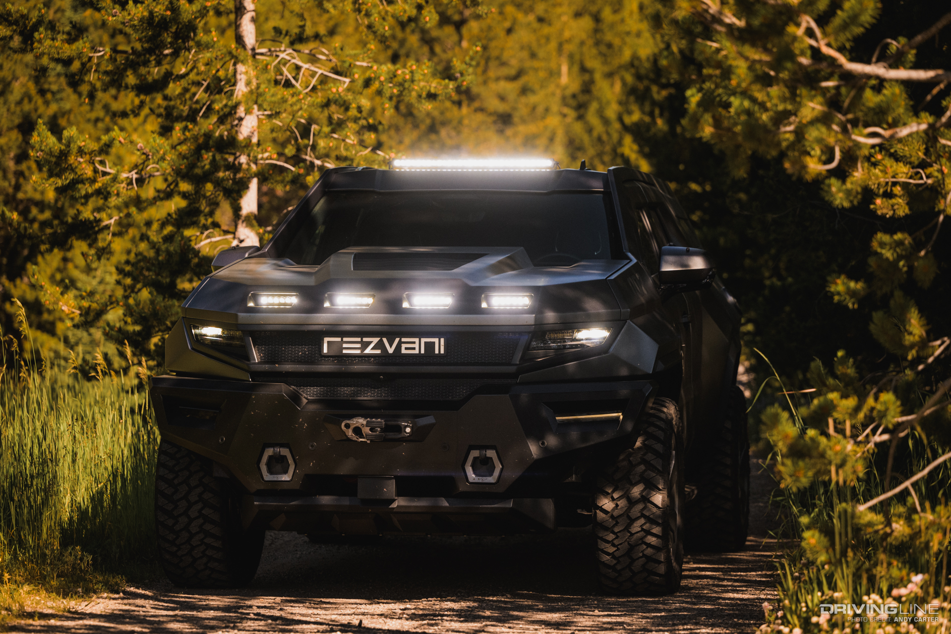 Rezvani Vengeance with all Lights on