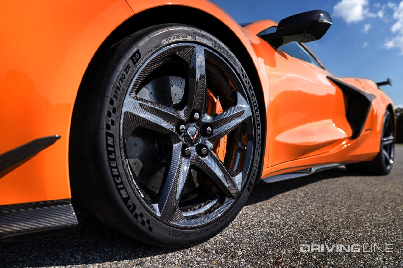 Chevrolet Corvette Z06 on carbon fiber rims