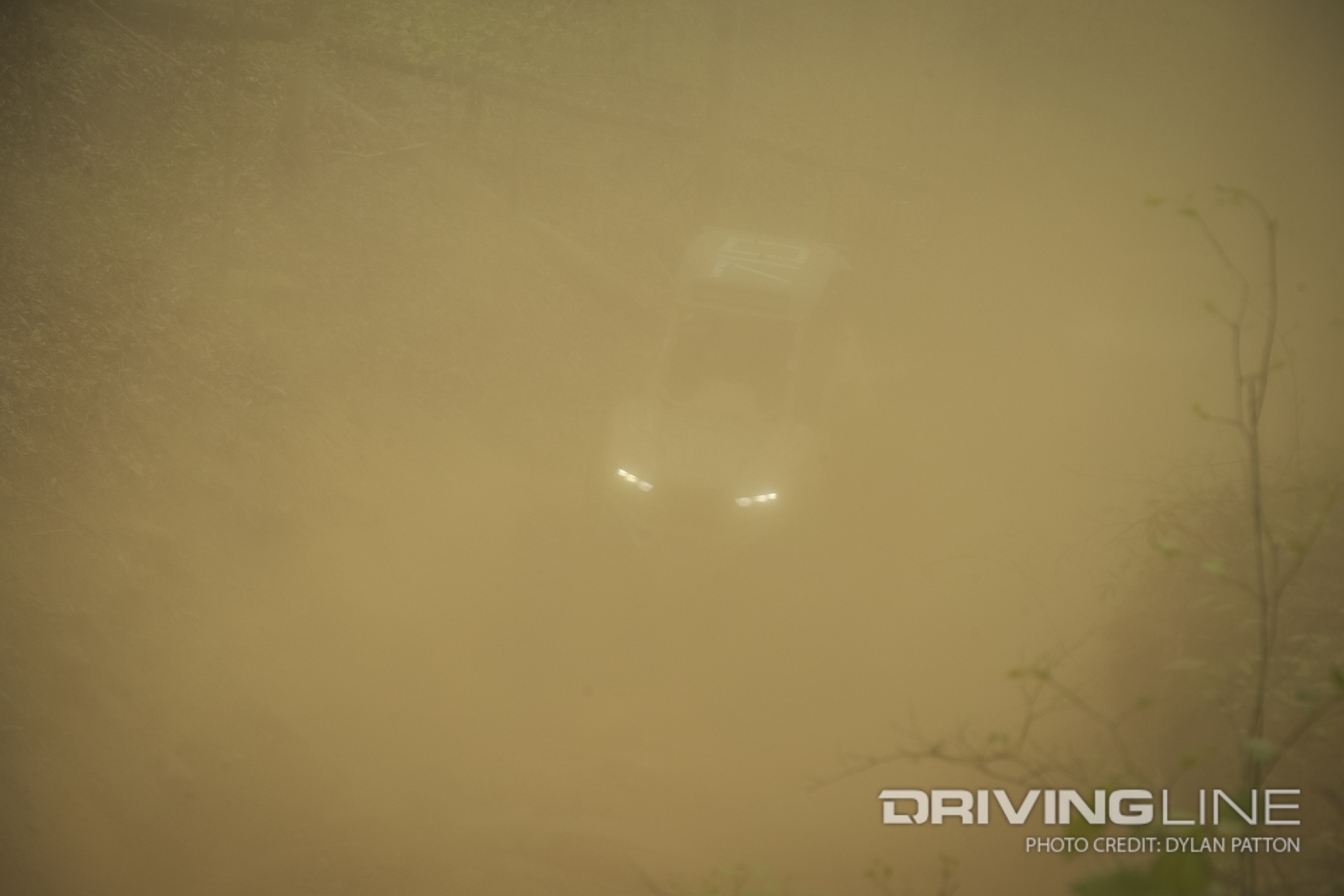 The dust made visibity almost zero for the UTV race at 2023 Rush Kentucky