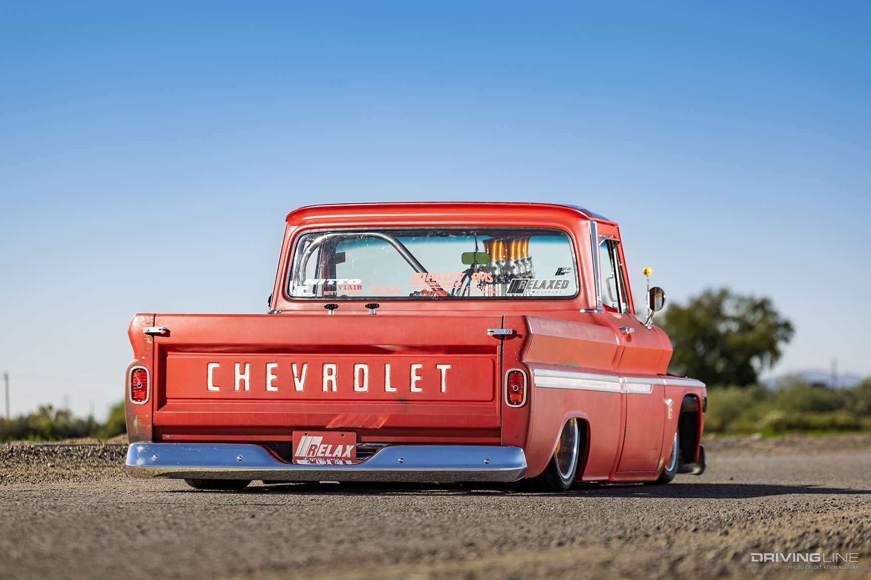 Rear of Dave Schneider's '65 Chevy C10