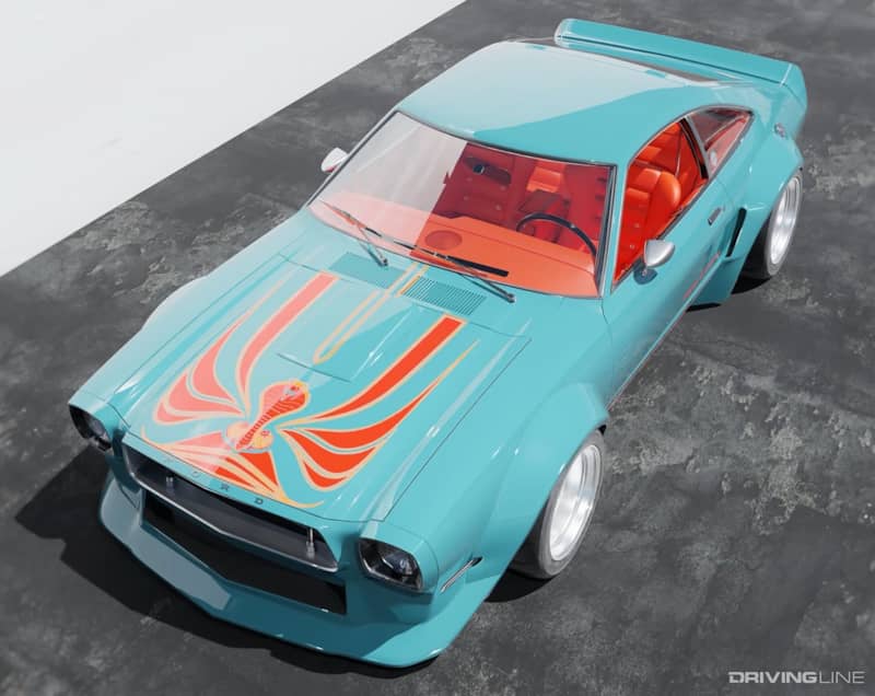 Ford Mustang II King Cobra Pro Touring Rendering