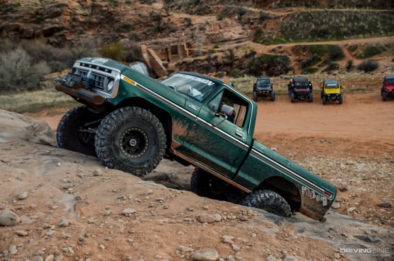 Old Ford Truck on Potato Salad Hill trail in Moab Utah