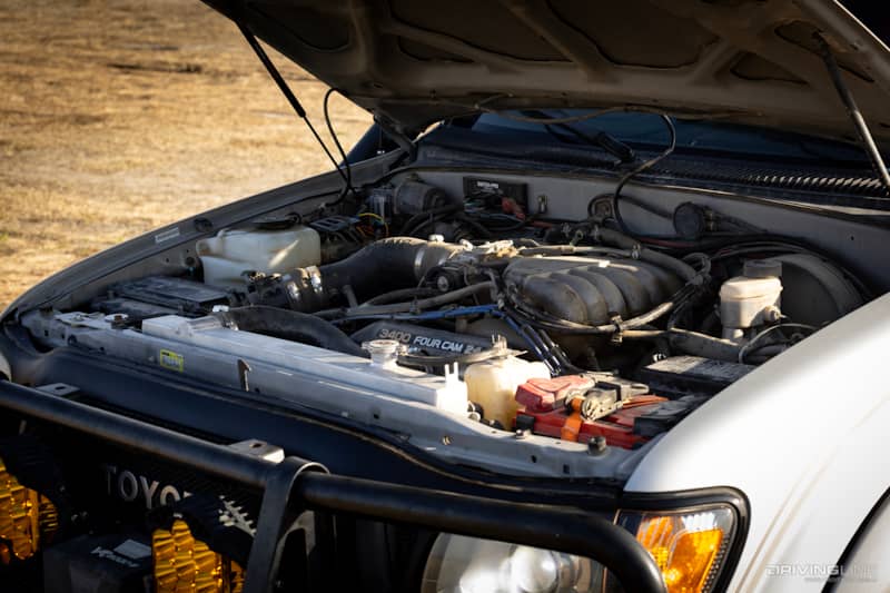 engine compartment of 2003 toyota tacoma