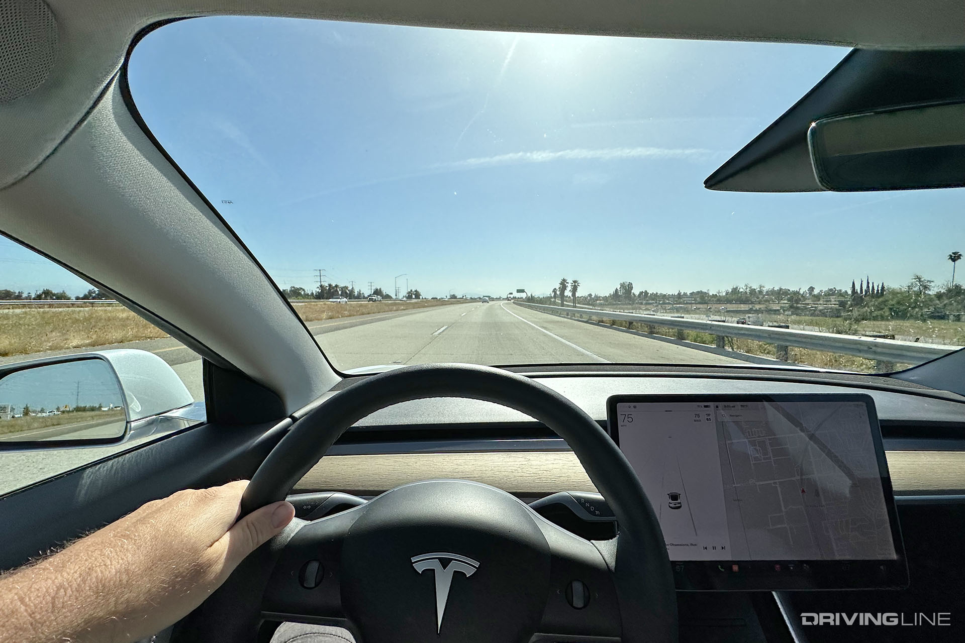 Tesla Model 3 Performance Driver View