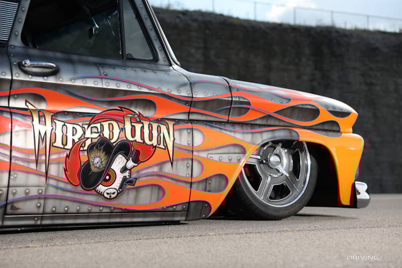 Door art of Bill Watson's 1966 Chevy C10