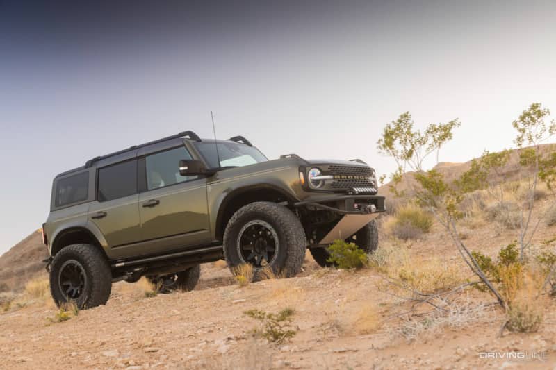 Saguaro green Ford Bronco on Nitto Recon Grappler tires
