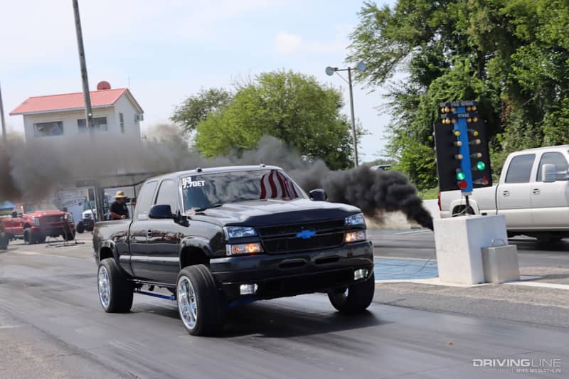 LB7 Duramax Diesel Drag Racing on Nitto NT555RII DOT compliant drag radials