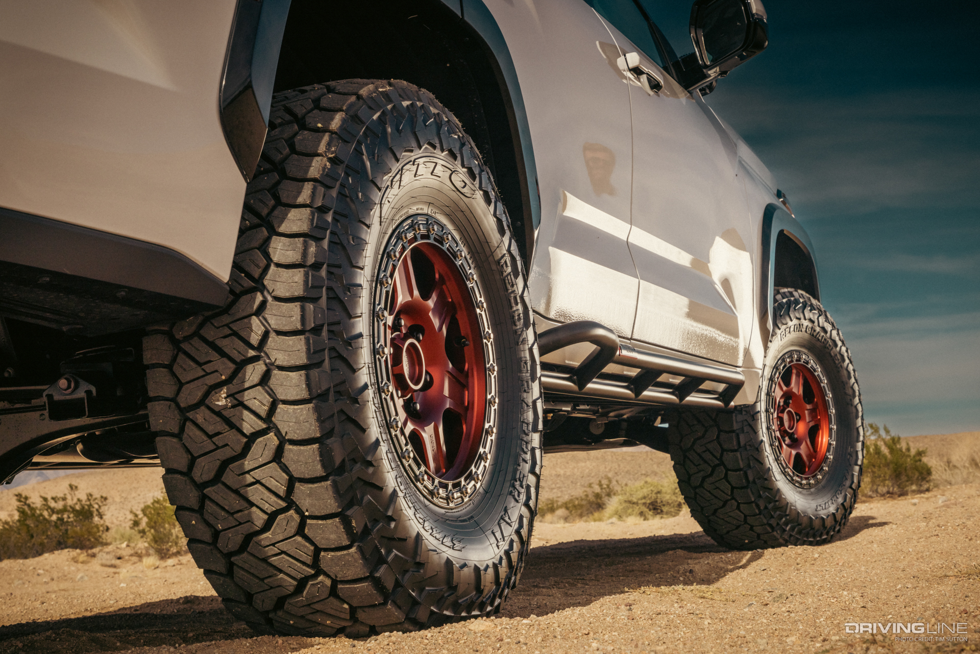 Nitto Recon Grappler a/t tires on a custom Toyota Sequoia