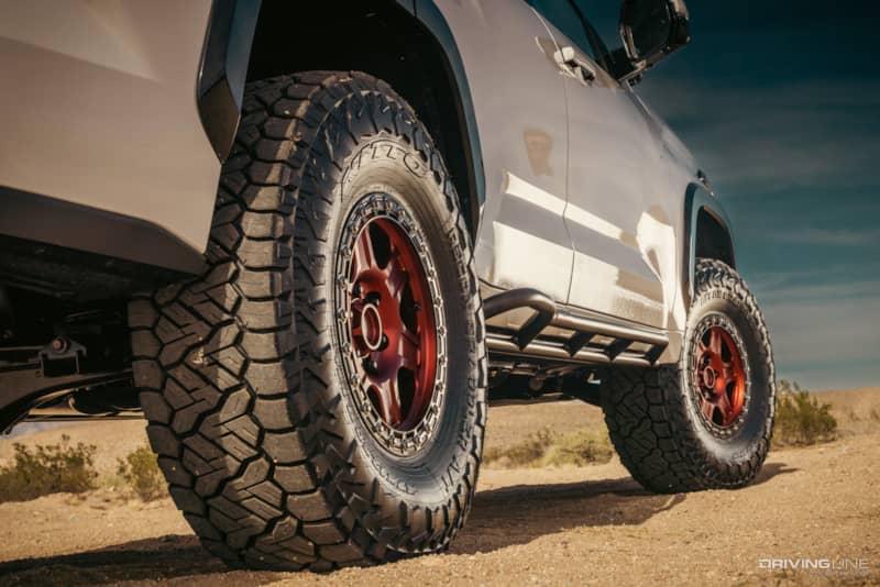 Nitto Recon Grappler a/t tires on a custom Toyota Sequoia