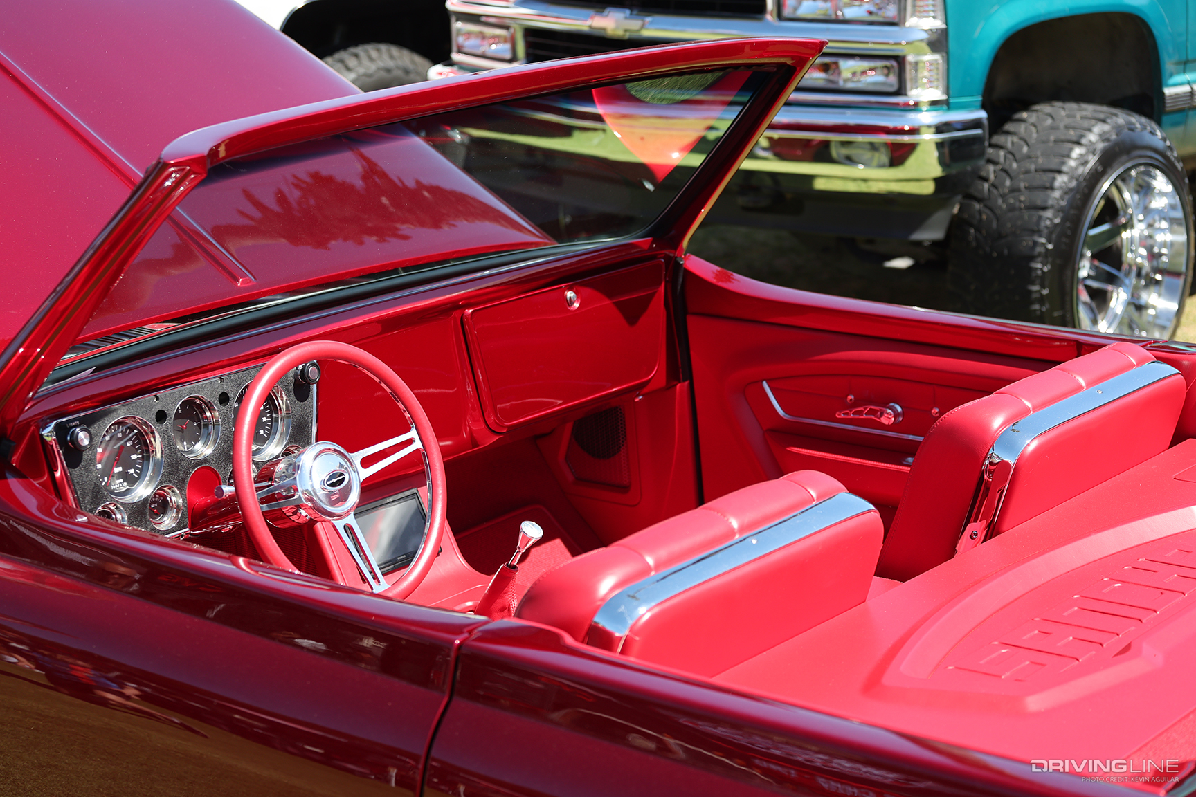 Interior of Danny Rios’ “Sancha” ’72 Chevy Blazer