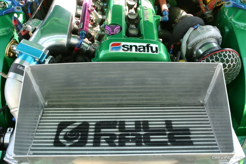 Forrest Wang's Nissan S14 originally sported a Nissan SR20DET engine before it was later swapped to a Toyota 2JZ V6 engine