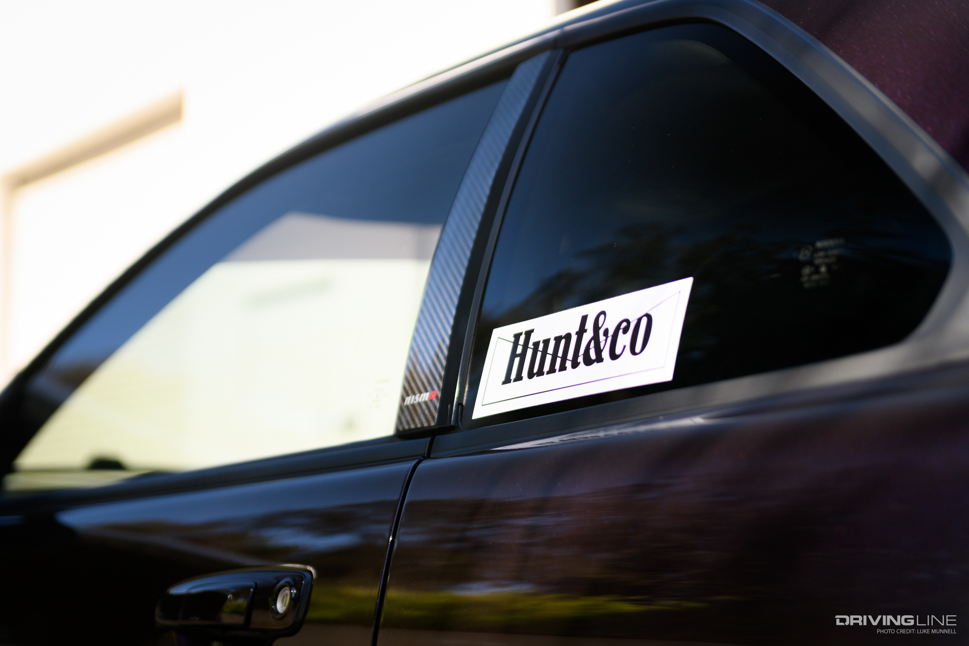 Hunt & Co sticker on JT Hunt's Nissan GTR