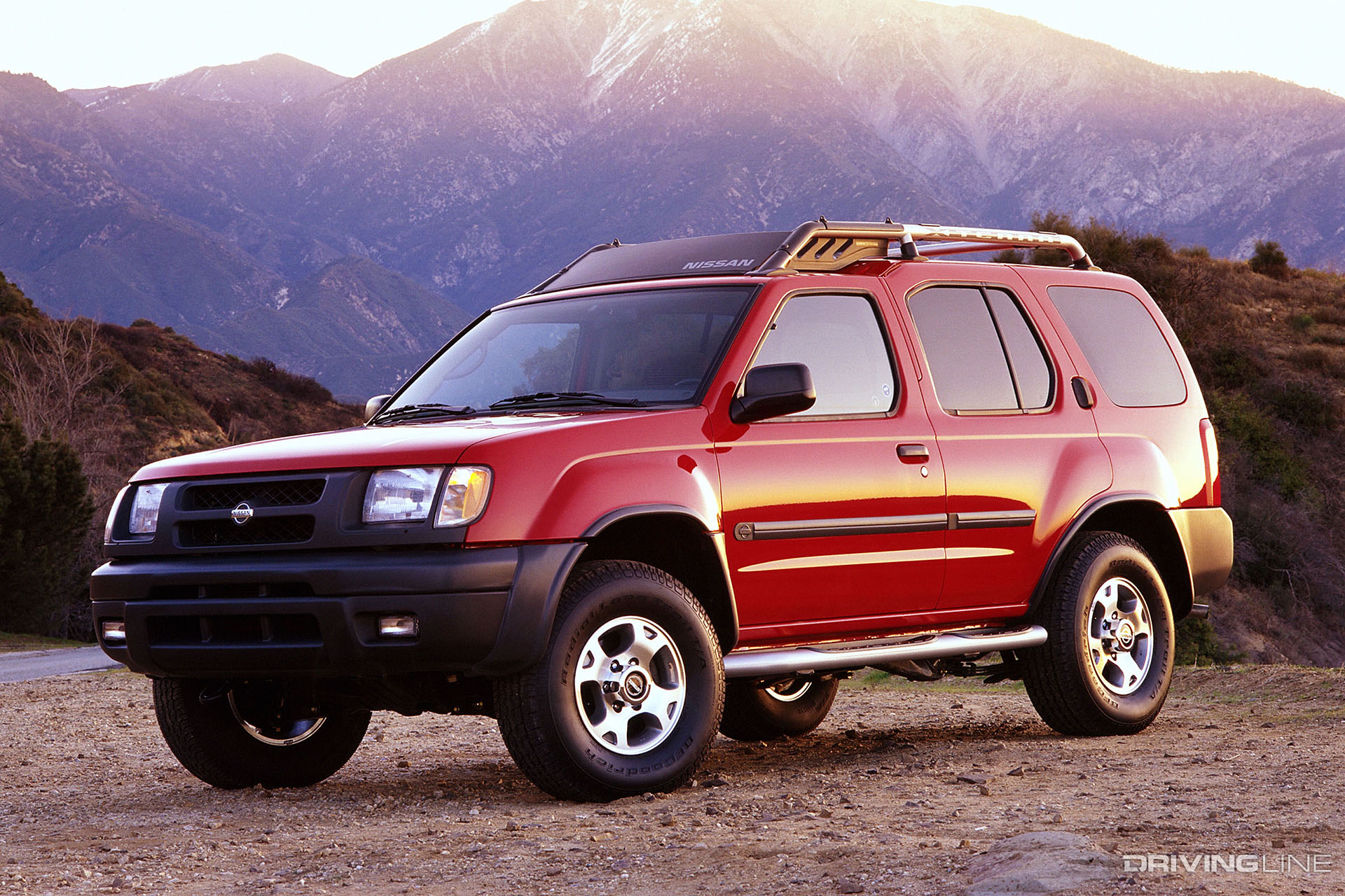 Nissan Xterra Red Front 3/4 View