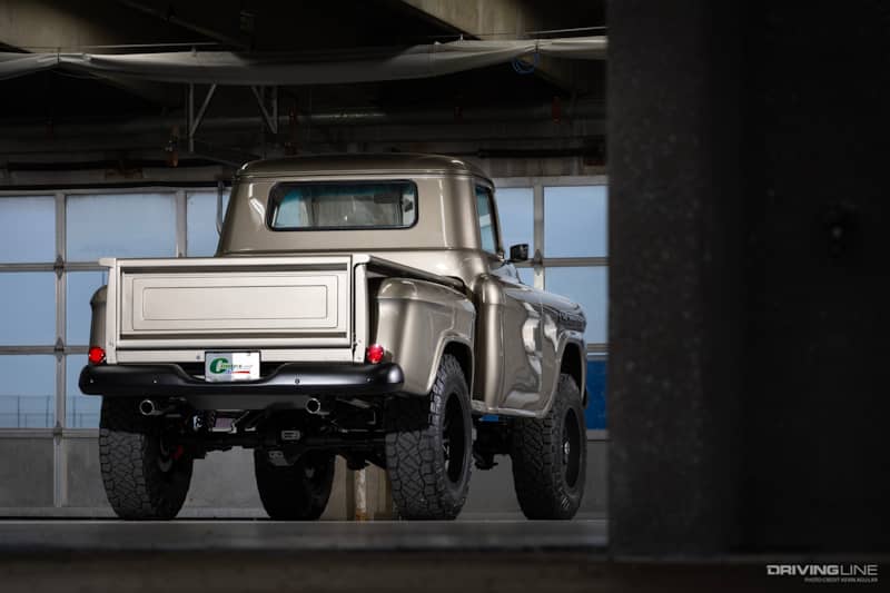 Rear of Marvin DuBose's 1959 Chevy Apache Pickup