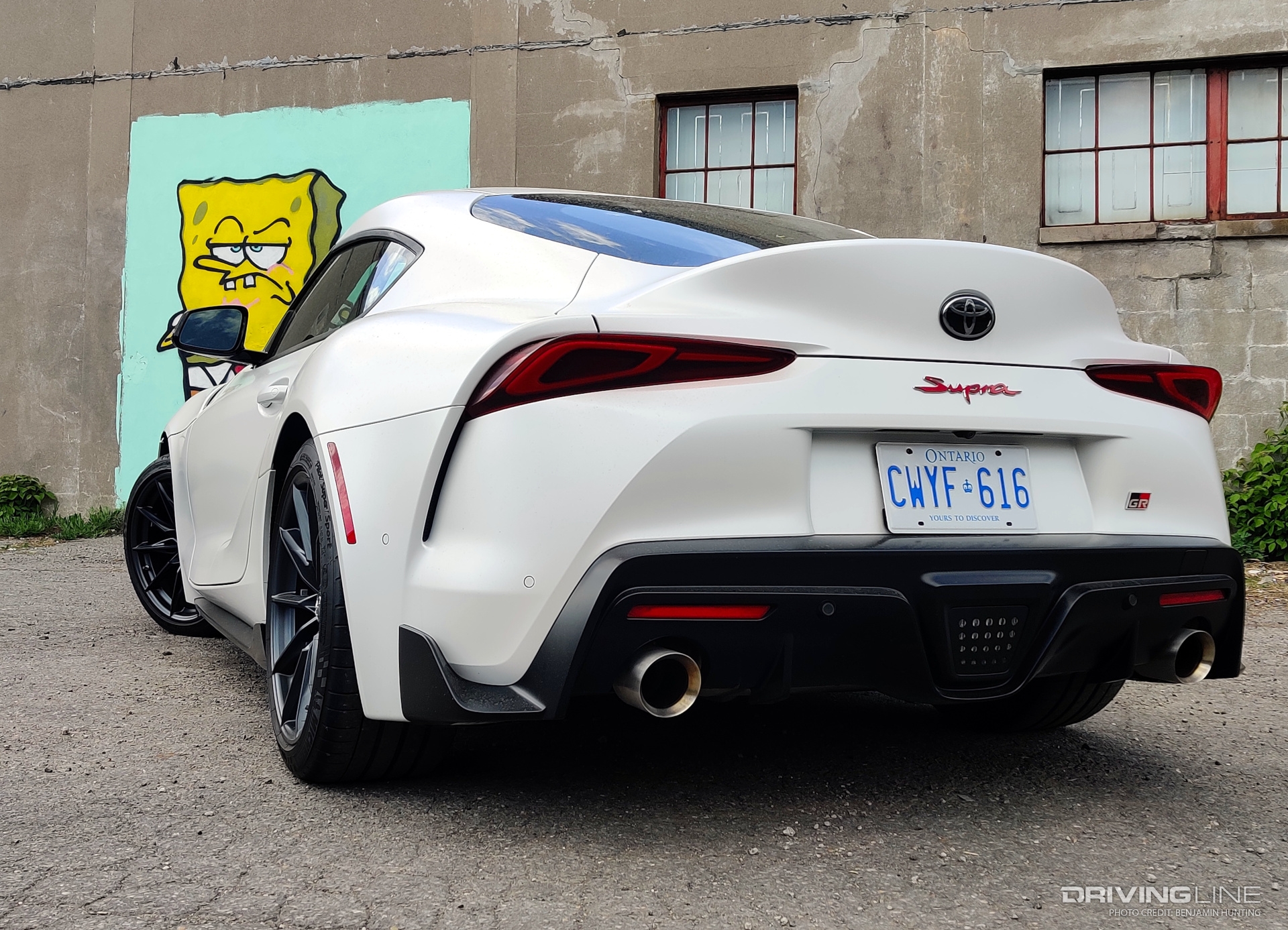 2023 Toyota Supra manual rear 3/4 view