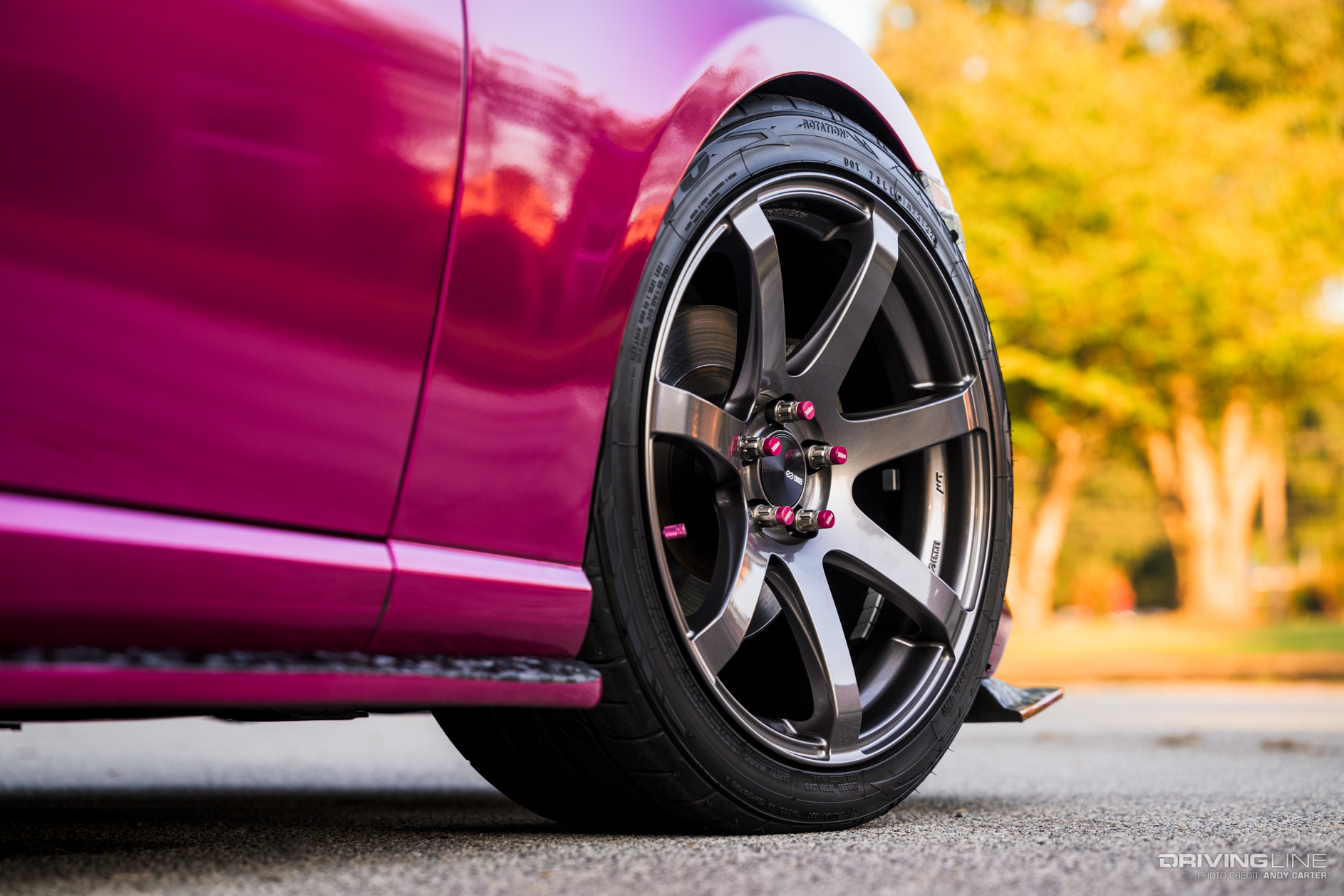 Nitto NT555 G2 wheels on a V8-swapped Scion FRS