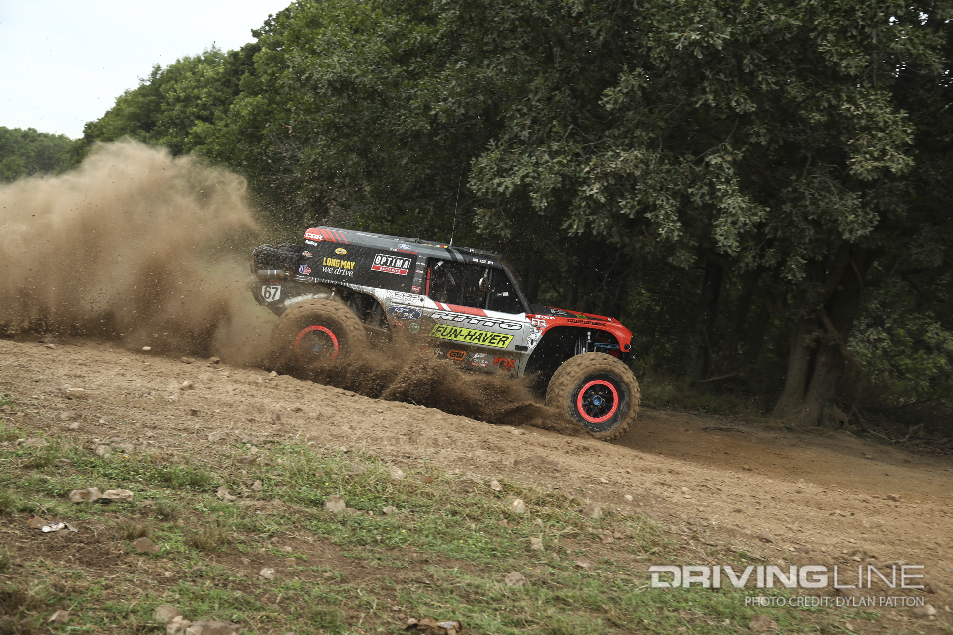 Loren Healy was ripping though the open fields off-road racing at 2023 Ultra4 Visions OK