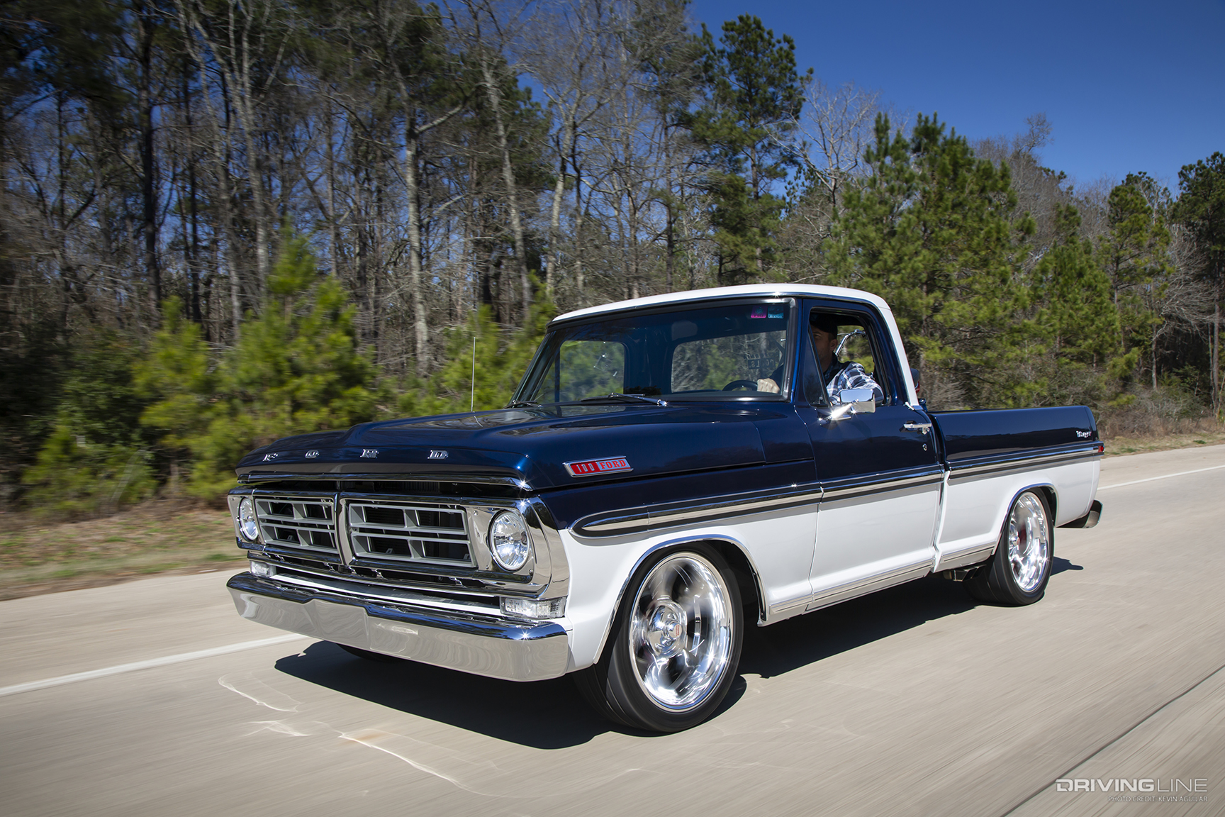 Front Rolling Shot of Randy Pierson's 1972 Ford F-100